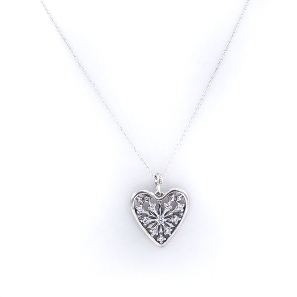 Pandora winter heart necklace Clearance